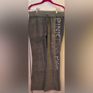 Vintage Y2K velour flare sequin bling pants